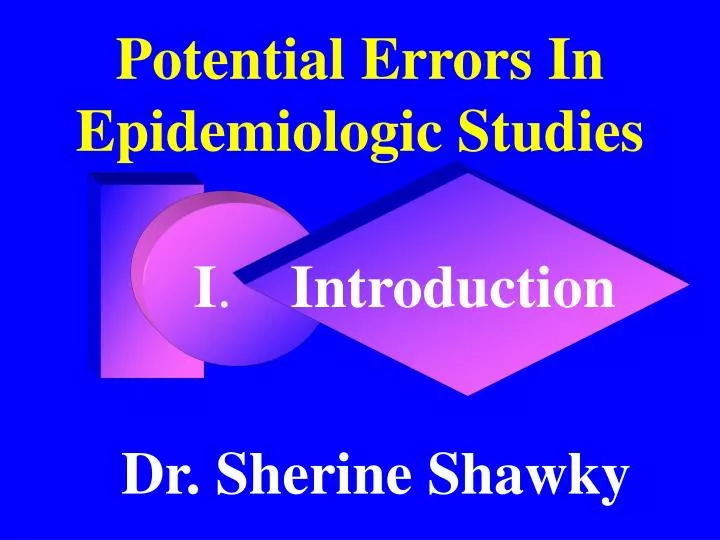 potential errors in epidemiologic studies
