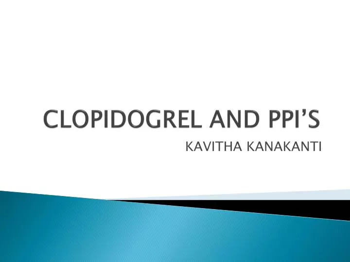 clopidogrel and ppi s