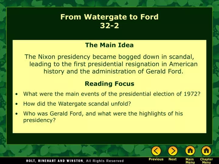 from watergate to ford 32 2