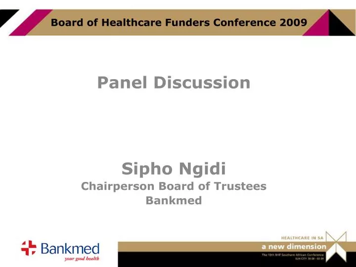 board of healthcare funders conference 2009