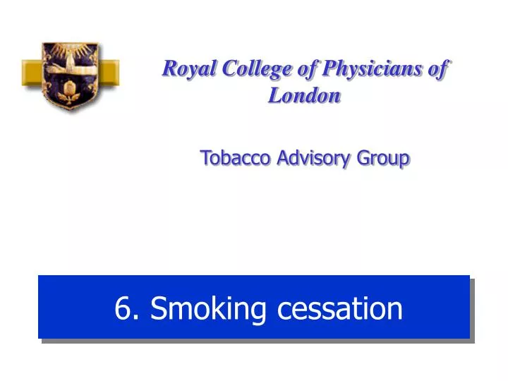 6 smoking cessation