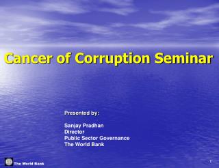 Cancer of Corruption Seminar