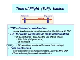 Time of Flight ( ToF ) : basics