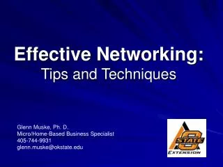 Effective Networking: Tips and Techniques