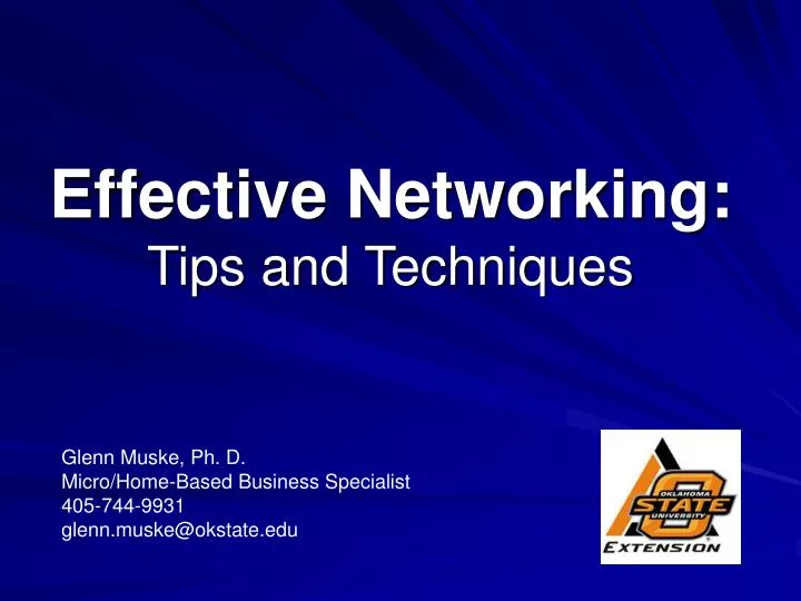 effective networking tips and techniques