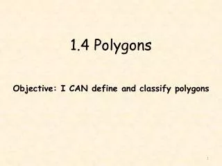 1.4 Polygons