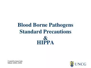 Blood Borne Pathogens Standard Precautions &amp;