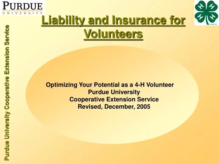 liability and insurance for volunteers