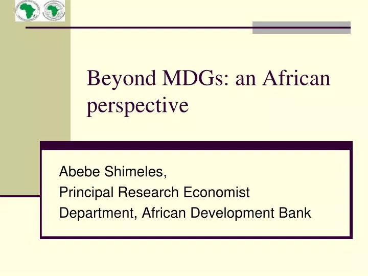 beyond mdgs an african perspective