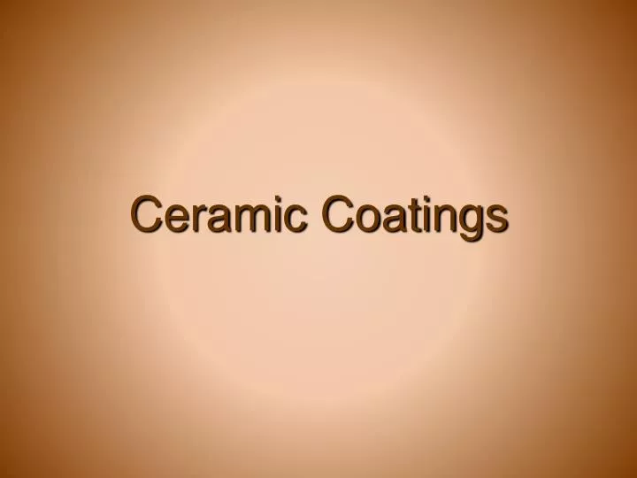 ceramic coatings