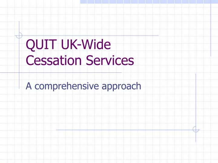 quit uk wide cessation services
