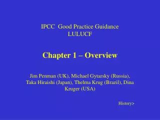 IPCC Good Practice Guidance LULUCF