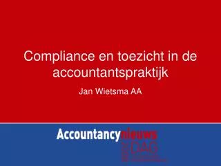 Compliance en toezicht in de accountantspraktijk