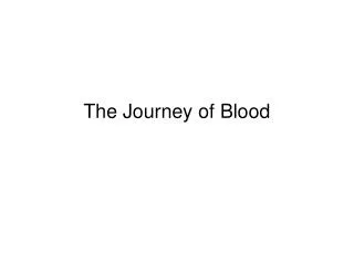The Journey of Blood