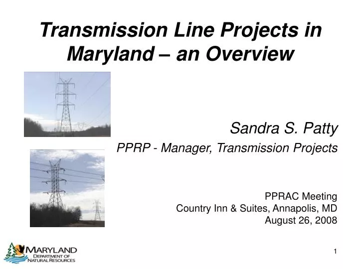 transmission line projects in maryland an overview