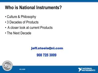 Who is National Instruments?