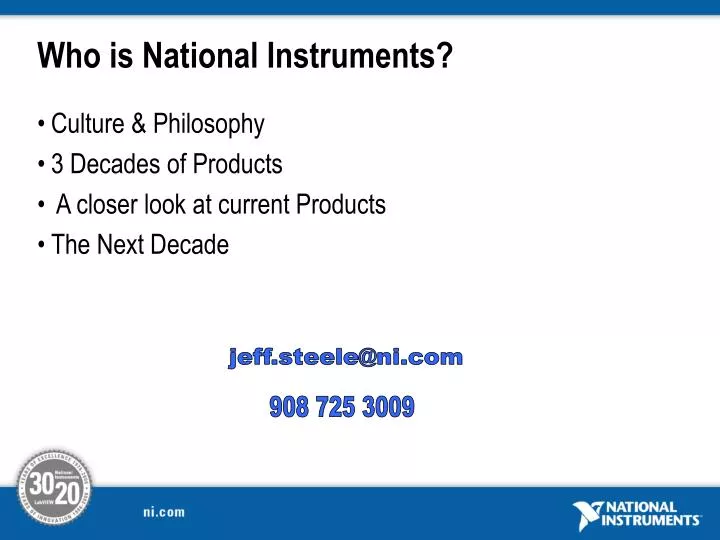 who is national instruments