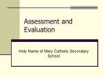 Assessment and Evaluation - slide 1