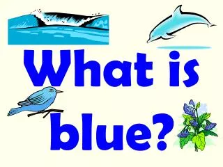 What is blue?