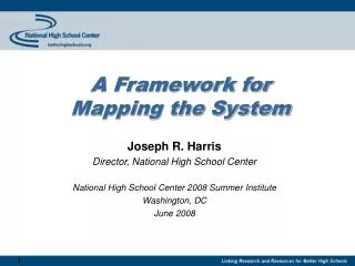 A Framework for Mapping the System