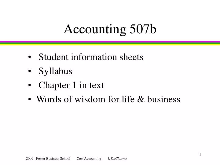 accounting 507b