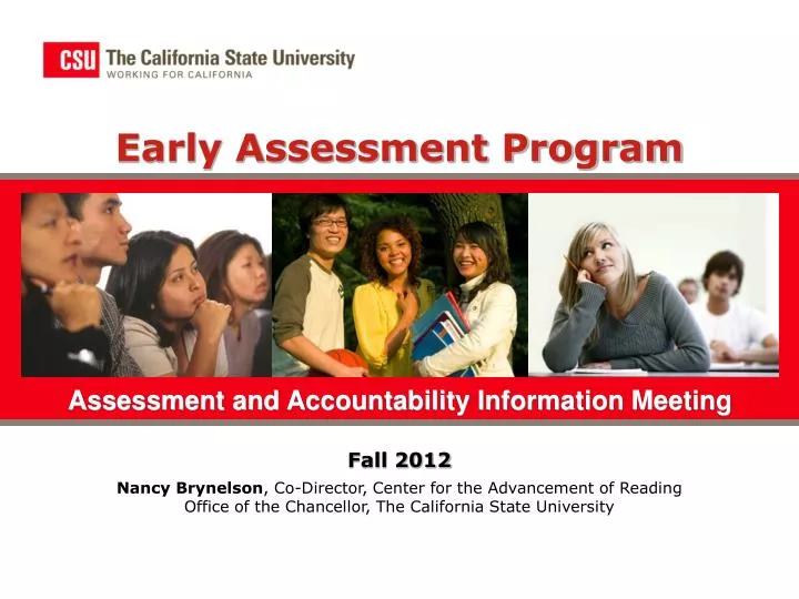 early assessment program