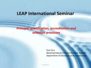LEAP International Seminar