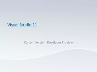 Visual Studio 11