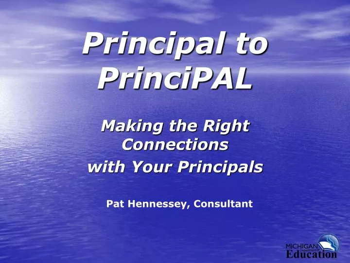 principal to principal