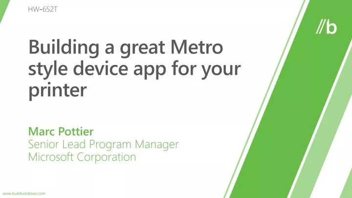 building a great metro style device app for your printer