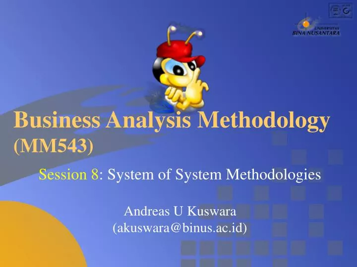 business analysis methodology mm543