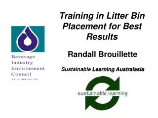 Training in Litter Bin Placement for Best Results
