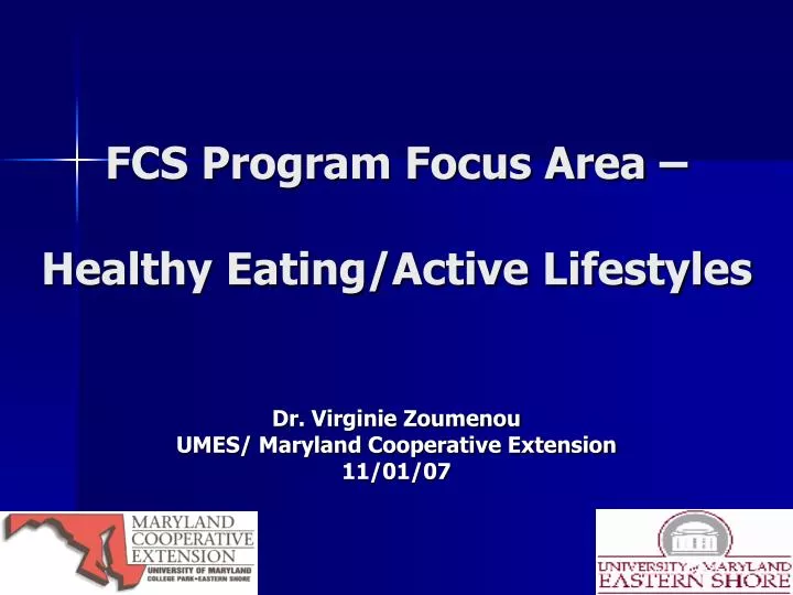 fcs program focus area healthy eating active lifestyles