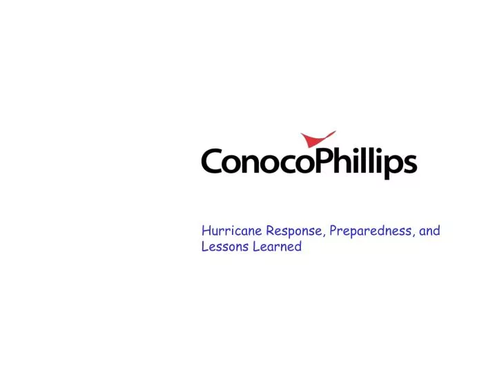 hurricane response preparedness and lessons learned