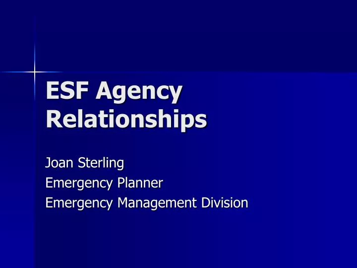 esf agency relationships