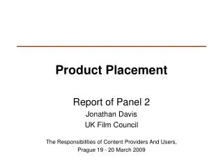 product placement