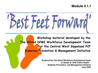 'Best Feet Forward'