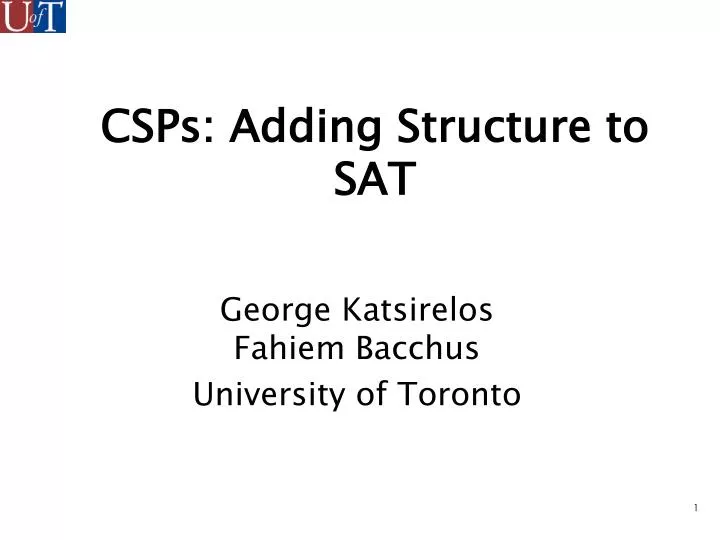 csps adding structure to sat