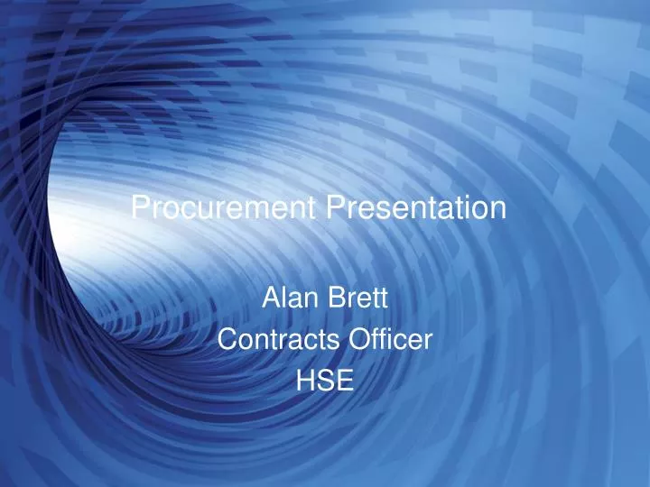 procurement presentation