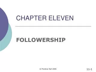 CHAPTER ELEVEN