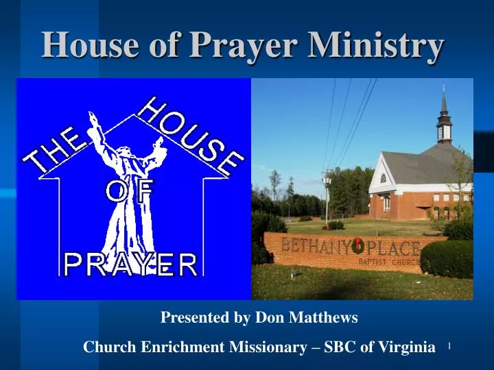 house of prayer ministry