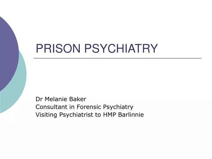prison psychiatry