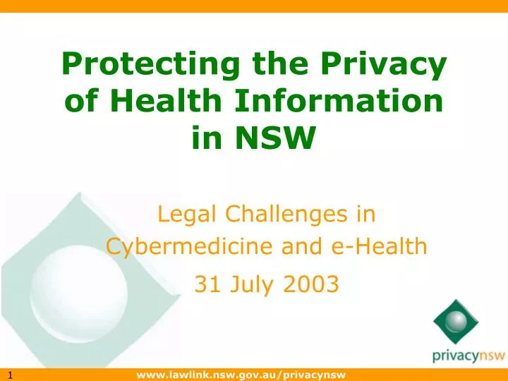 protecting the privacy of health information in nsw