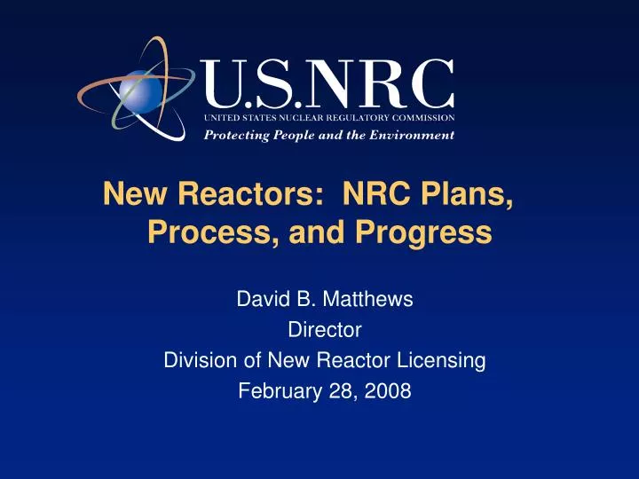 new reactors nrc plans process and progress