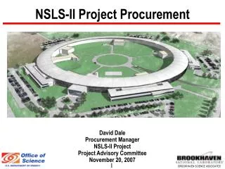 NSLS-II Project Procurement