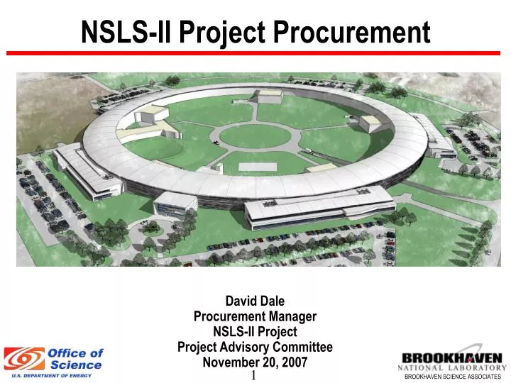 nsls ii project procurement