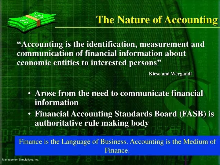 the nature of accounting