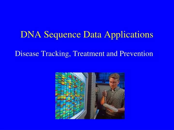 dna sequence data applications