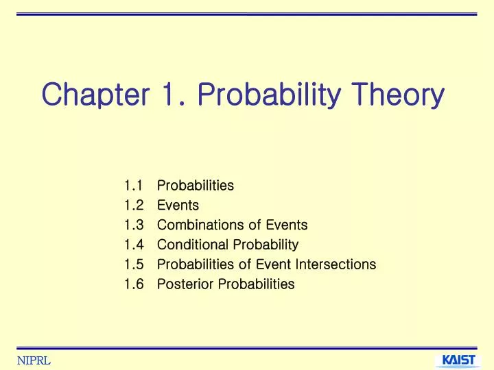 chapter 1 probability theory