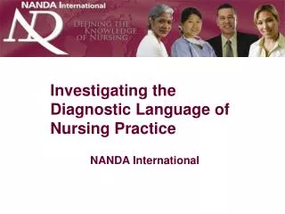Investigating the Diagnostic Language of Nursing Practice